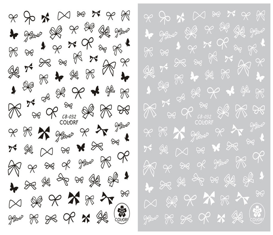 CB-032 3D Bow-knot Nail Art Sticker