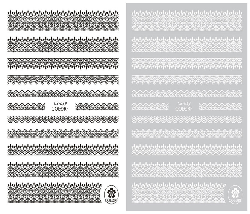 CB-039 3D Lace Nail Art Sticker