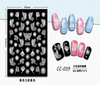 CC-039 3D White Transparent Butterfly Nail Sticker