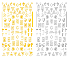 CB-041 3D Exotic Pattern Nail Art Sticker