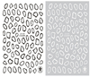 CB-040 3D Irregular Circles Nail Art Sticker