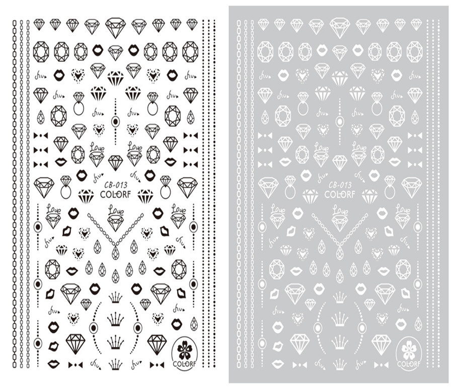 CB-013 3D Diamond Nail Art Sticker