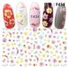 F434 DIY Design 3D Self Adhesive Flower Nail Art Sticker