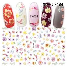 F434 DIY Design 3D Self Adhesive Flower Nail Art Sticker