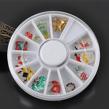 Christmas Alloy Nail Decoration in Wheel