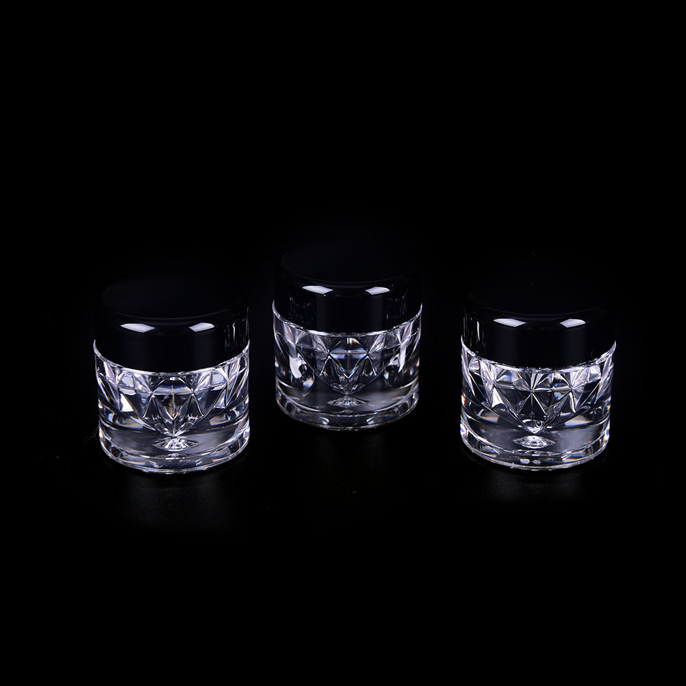 3g Mini Clear Plastic Empty Jar Pot Travel Cosmetic Sample Powder Slice Container