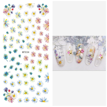 MT033-038 3D Flower Series Nail Art Sticker