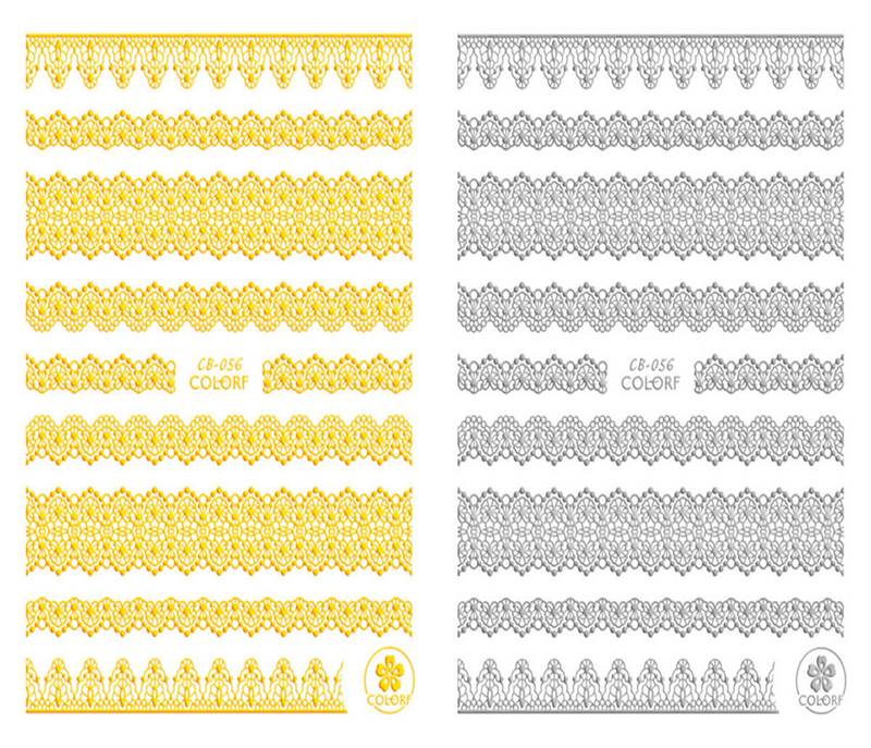 CB-056 3D Lace Nail Art Sticker