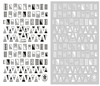 CB-096 3D Fragmentation Nail Art Sticker