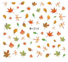 M+313-321 Leaves And Flower Water Nail Sticker 