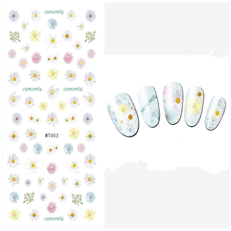 MT003-008 3D Flower Series Nail Art Sticker