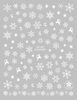 CB-067 3D Snowflake Christmas Nail Sticker