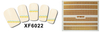 XF6019-6024 3D Gold Metal Nail Art Sticker 