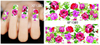XF1384-1389 Flower Water Nail Sticker