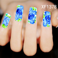 XF1378-1383 Butterfly Flower Water Nail Sticker
