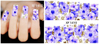 XF1408-1413 Flower Water Nail Sticker