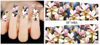 XF1402-1407 Watercolor Flower Water Nail Sticker