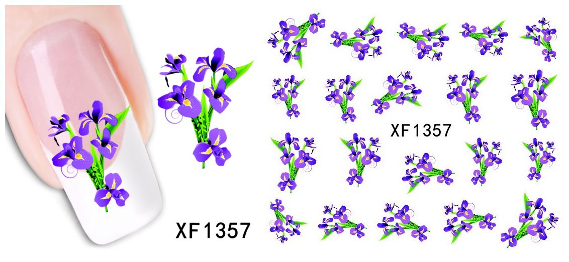 XF1355-1360 Water Nail Sticker
