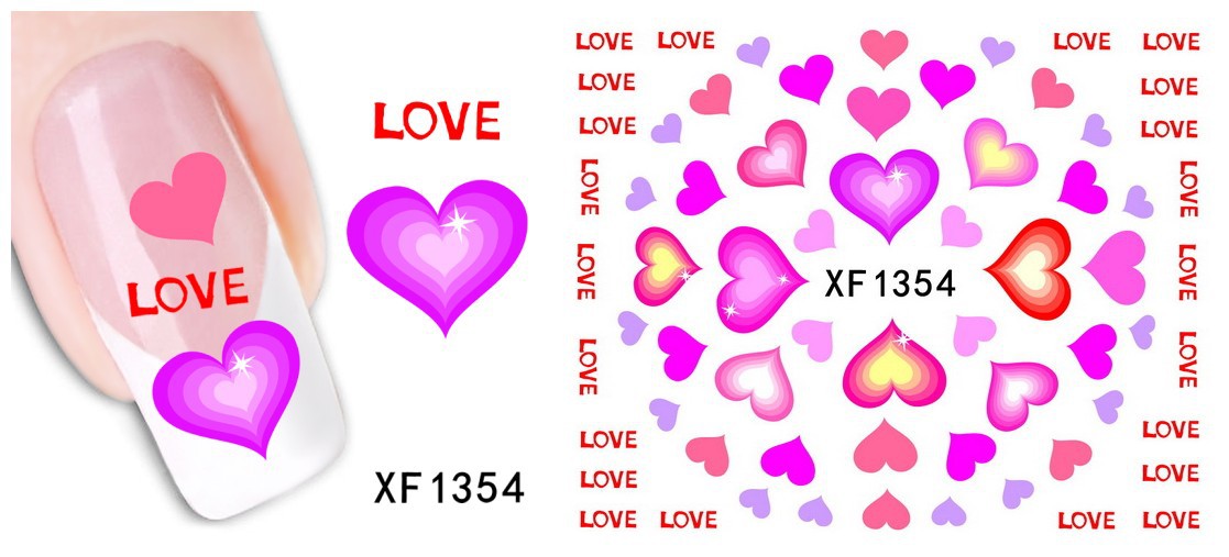 XF1349-1354 Water Nail Sticker