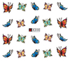 A343-348 Butterfly Water Nail Sticker