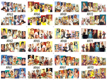 A961-972 Woman Water Nail Sticker