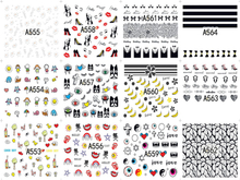 A553-564 Cool Water Nail Sticker