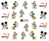 A367-372 Mickey Minnie Water Nail Sticker