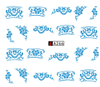 A265-270 Blue Flower Water Nail Sticker