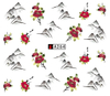 A259-264 Flower Water Nail Sticker