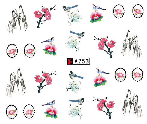 A253-258 Water Nail Sticker