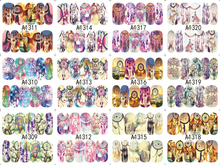A1309-1320 Fashion Dream Catcher Water Nail Sticker