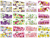 A865-876 Flower Water Nail Sticker