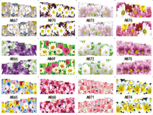 A865-876 Flower Water Nail Sticker