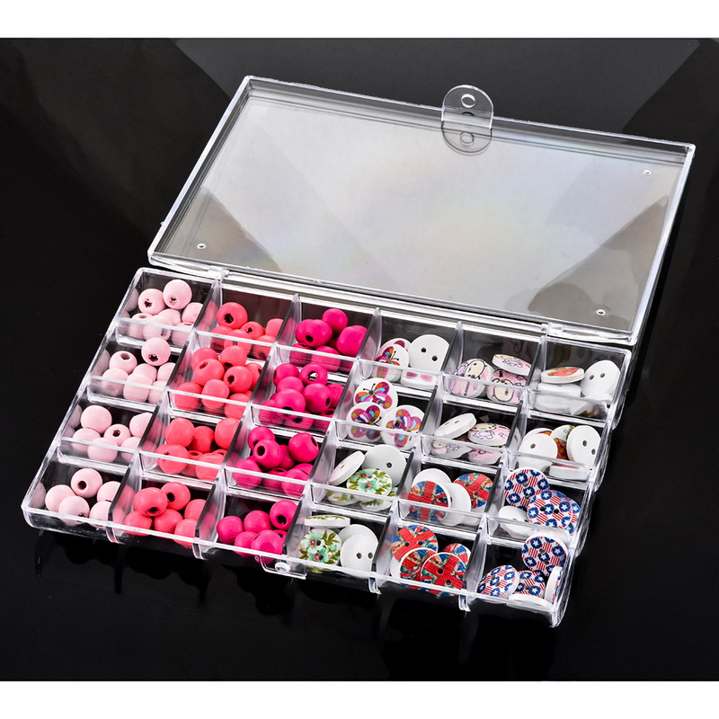 Clear Empty Storage Box For Nail Art Rhinestone Jewelry