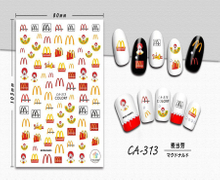 CA-313 3D McDonald's Nail Sticker