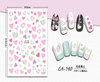 CA-140 3D Floral Heart Nail Sticker