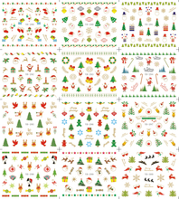 YB289-300 Christmas Water Nail Sticker (big)