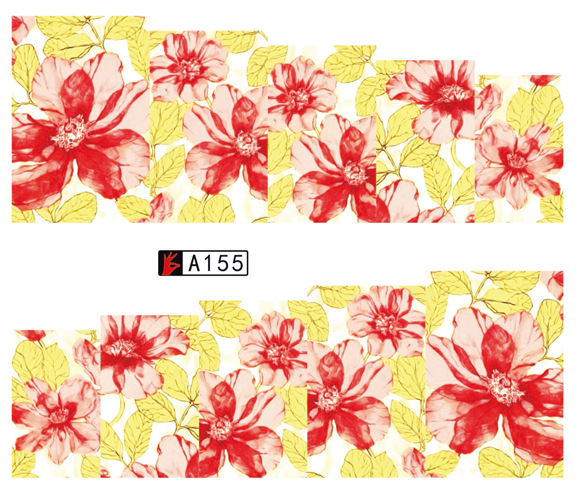 A151-156 Flower Water Nail Sticker