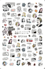 XF3144 3D Self Adhesive Character Nail Sticker 