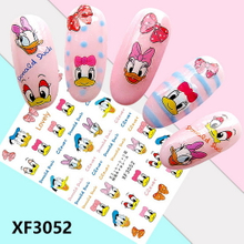 XF3052 3D Self Adhesive Donald Duck Nail Sticker 