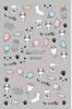 XF3147 3D Self Adhesive Cartoon Nail Sticker 