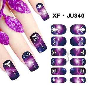 JU340 Full Cover Nail Polish Sticker 