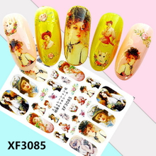 XF3085 3D Self Adhesive Lady Nail Sticker 