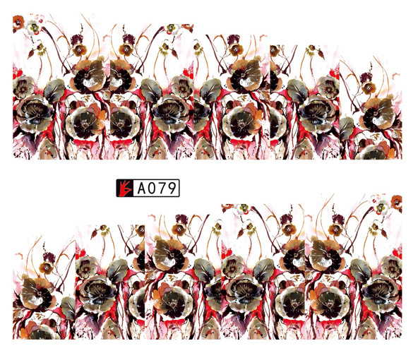 A079-084 Water Nail Sticker