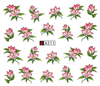 A211-216 Flower Water Nail Sticker