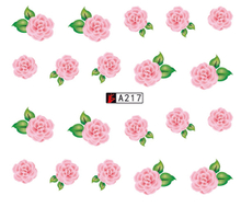 A217-222 Flower Water Nail Sticker