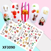 XF3090 3D Self Adhesive Rabbit Nail Sticker 