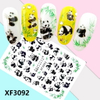 XF3092 3D Self Adhesive Panda Nail Sticker 