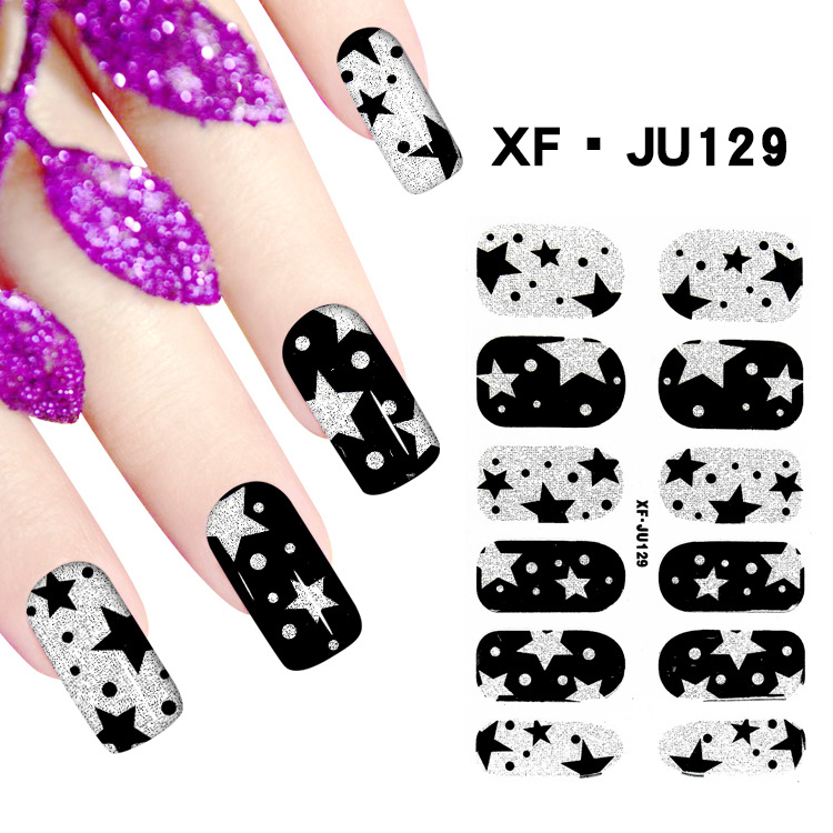 JU129 Full Cover Nail Polish Sticker 