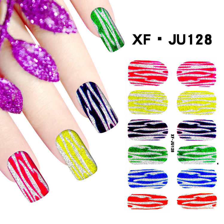 JU128 Full Cover Nail Polish Sticker 